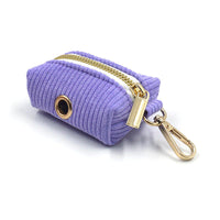HKM-642323 Cute Velvet Corduroy Dog Poop Bag for Stylish Outdoor Walks