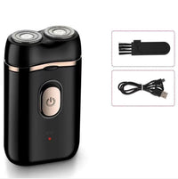 HKM-955731 USB Rechargeable Dual-Purpose Rotary Electric Shaver with Washable Design