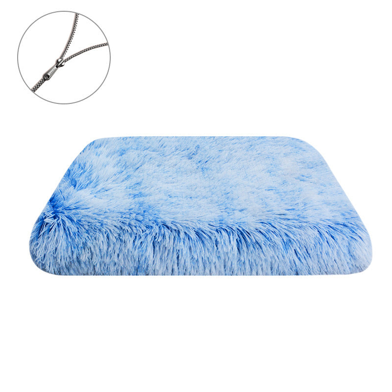 HKM-908243 Plush Square Cat Mat in Various Gradient Colors and Waterproof Options