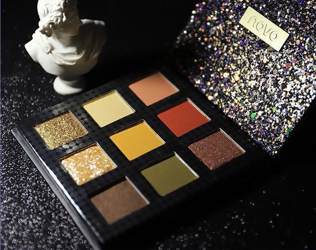 HKM-653075 9-Color Eyeshadow Palette for Stunning Eye Looks - Shades 1# Impulse Confession, 2# C Disc