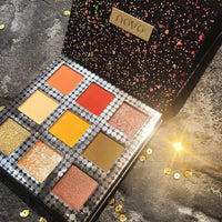 HKM-653075 9-Color Eyeshadow Palette for Stunning Eye Looks - Shades 1# Impulse Confession, 2# C Disc