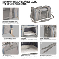 HKM-529363 Portable Pet Carrier Bag for Cats and Dogs, Lightweight Travel Backpack