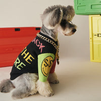 HKM-240595 Cozy Wool Knit Dog Sweater for Autumn and Winter - Perfect for Small Breeds like Teddy, Schnauzer, Pomeranian, Bichon, and Bulldog