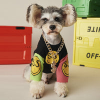 HKM-240595 Cozy Wool Knit Dog Sweater for Autumn and Winter - Perfect for Small Breeds like Teddy, Schnauzer, Pomeranian, Bichon, and Bulldog