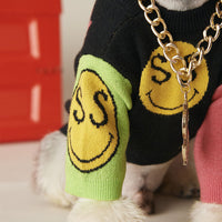 HKM-240595 Cozy Wool Knit Dog Sweater for Autumn and Winter - Perfect for Small Breeds like Teddy, Schnauzer, Pomeranian, Bichon, and Bulldog
