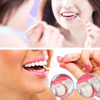 HKM-283923 Ultra-Fine Dental Floss Sticks - 50 Count Interdental Cleaners for Effective Oral Hygiene