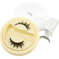 HKM-863507 Reusable Waterproof Thick Glue-free Eyelash - Artificial Fiber, 0.6mm-1.1mm Size, 1 Pair