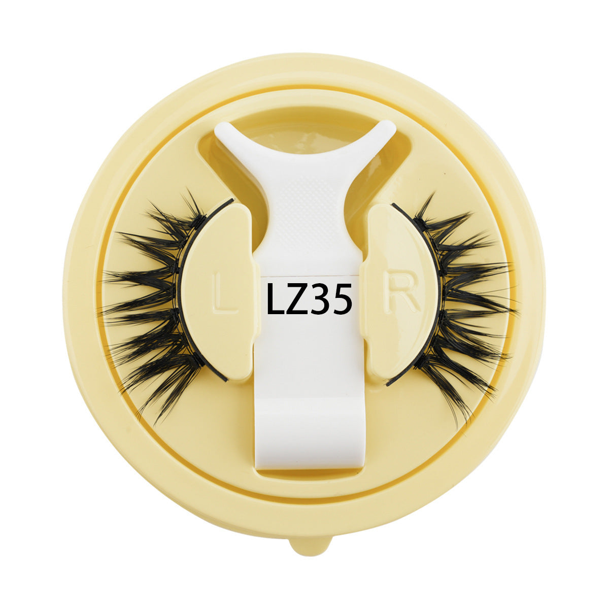 HKM-863507 Reusable Waterproof Thick Glue-free Eyelash - Artificial Fiber, 0.6mm-1.1mm Size, 1 Pair