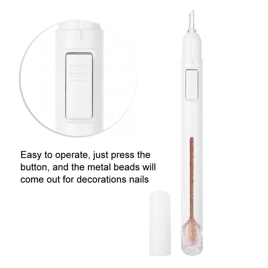 HKM-167571 Nail Art Pen with Automatic Bead Dispensing for Creative Nail Decoration