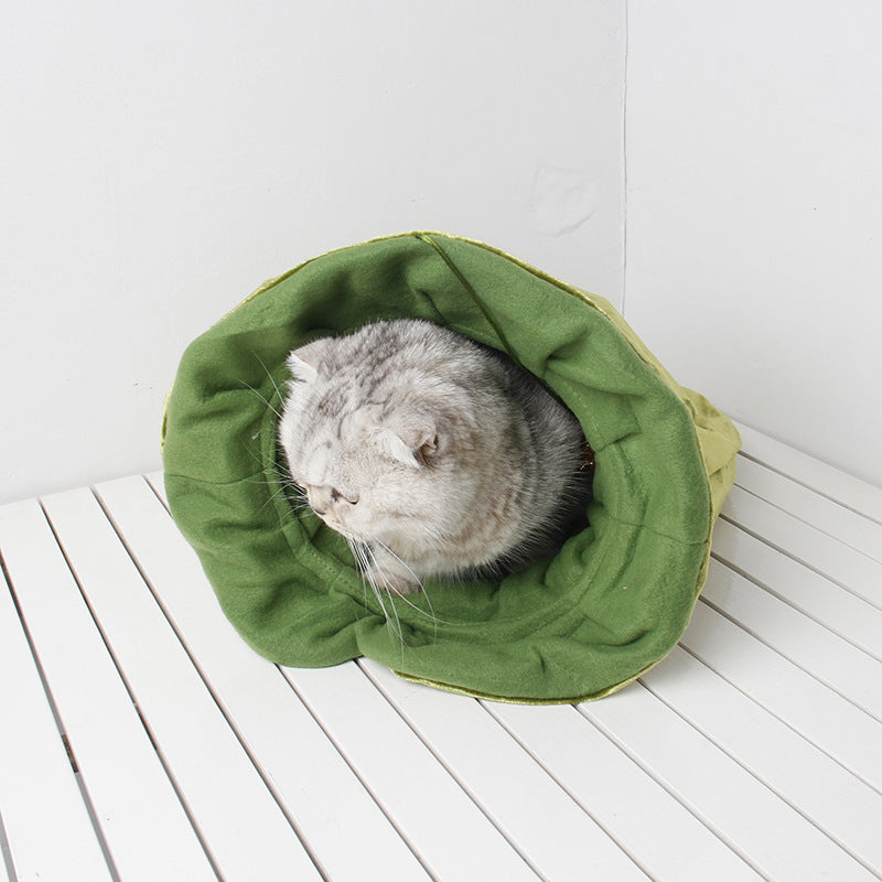 HKM-267539 Pet Flannel Storage Bag for Toy Organization - Green One Size