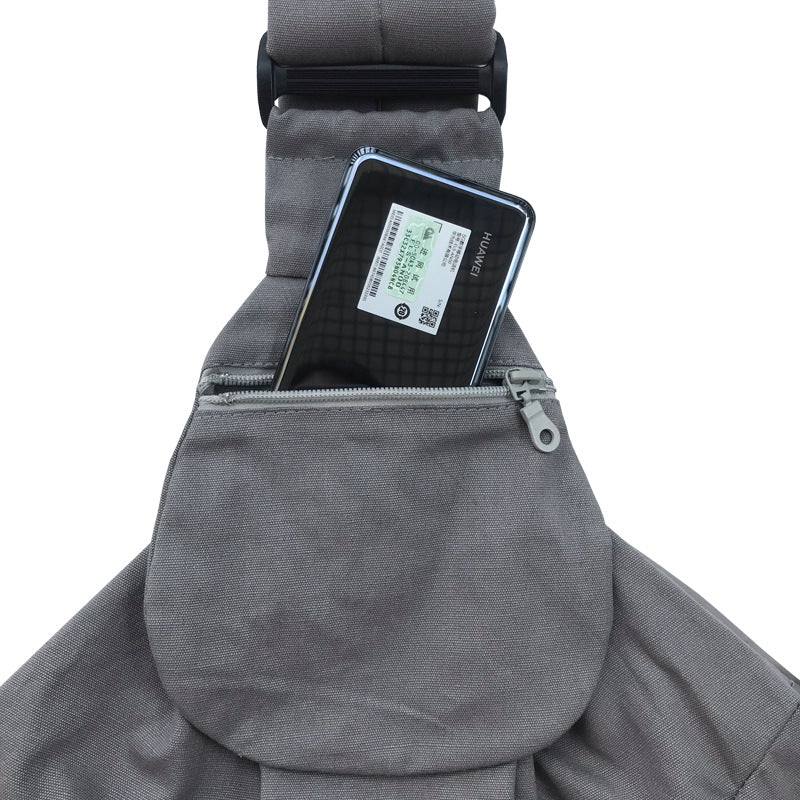 HKM-036691 Foldable Portable Phone Holder and Pet Outdoor Backpack with Dog Food Bags, Canvas Material