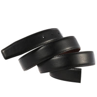 HKM-443603 Men's 3.1cm Adjustable Business Belt without Buckle, Elegant Design for Professional Wear