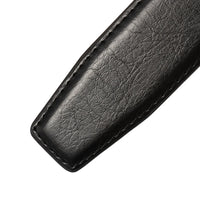 HKM-443603 Men's 3.1cm Adjustable Business Belt without Buckle, Elegant Design for Professional Wear