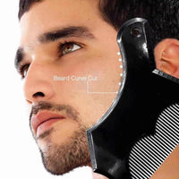 HKM-479379 8-in-1 Men's Beard Comb, Durable ABS Material, Multi-Functional Grooming Tool, Various Colors Available