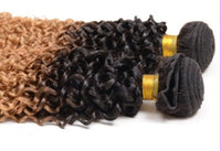 HKM-026387 Gradient Real Human Hair Extensions Wig for Versatile Styling