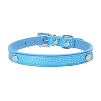 HKM-175379 Personalized Snake and Crocodile Pattern Dog Collar with Adjustable Sizes