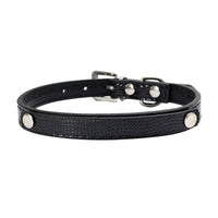 HKM-175379 Personalized Snake and Crocodile Pattern Dog Collar with Adjustable Sizes