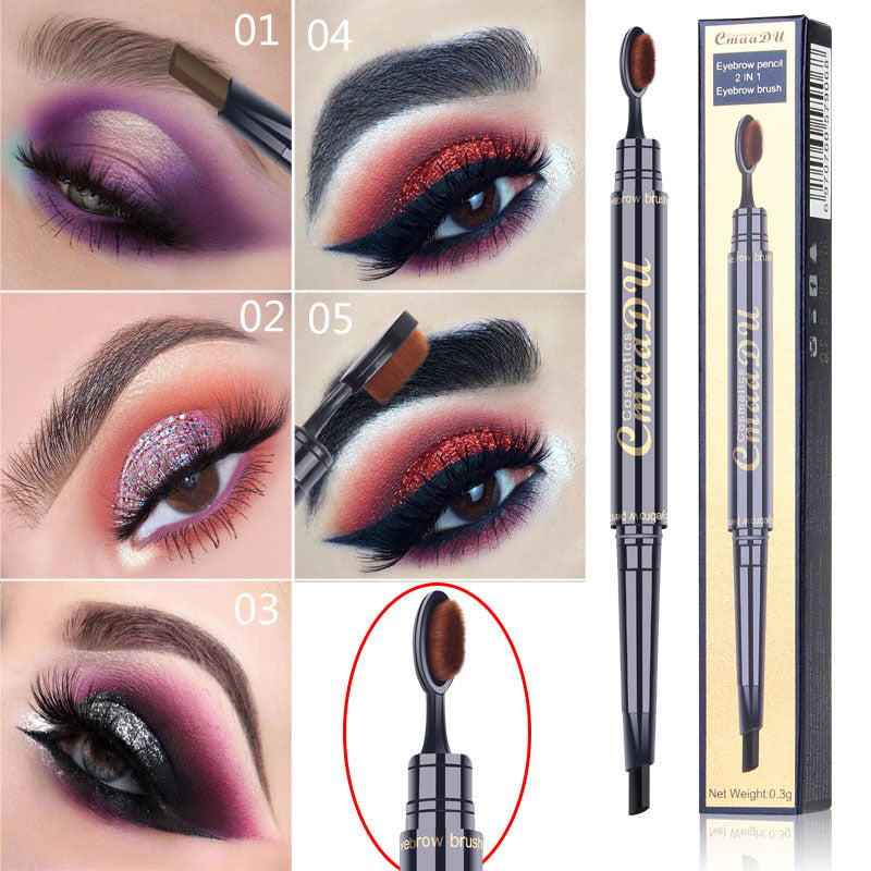 HKM-797651 Double-Ended Eyebrow Pencil - Multicolor Options for Precision Shaping