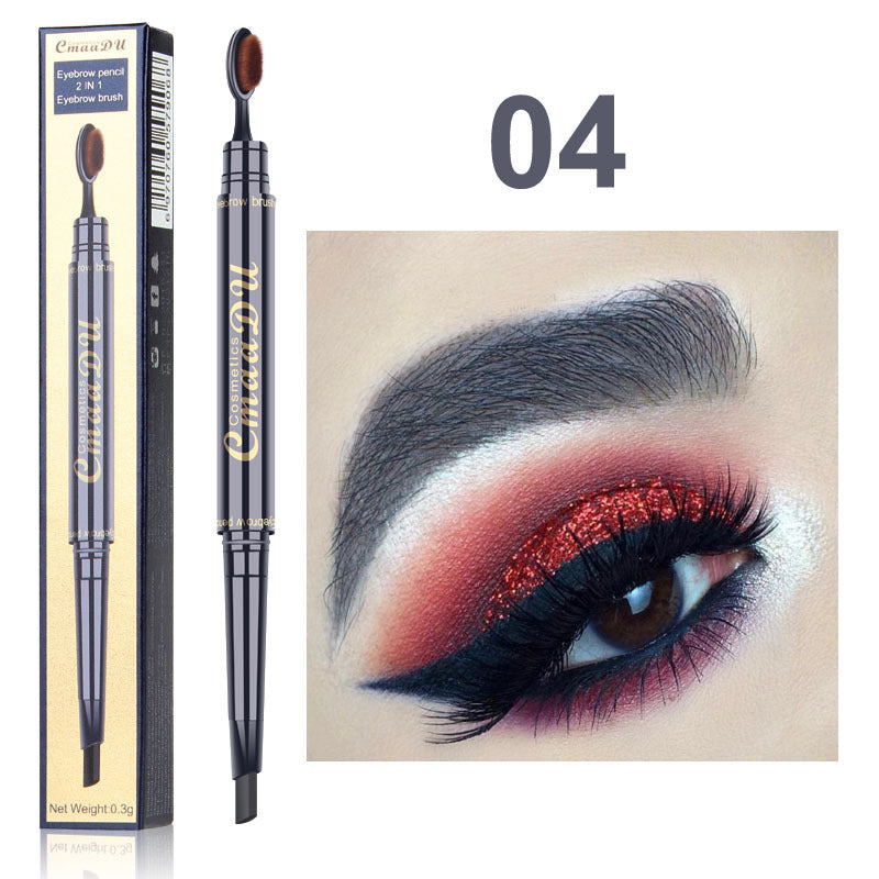HKM-797651 Double-Ended Eyebrow Pencil - Multicolor Options for Precision Shaping