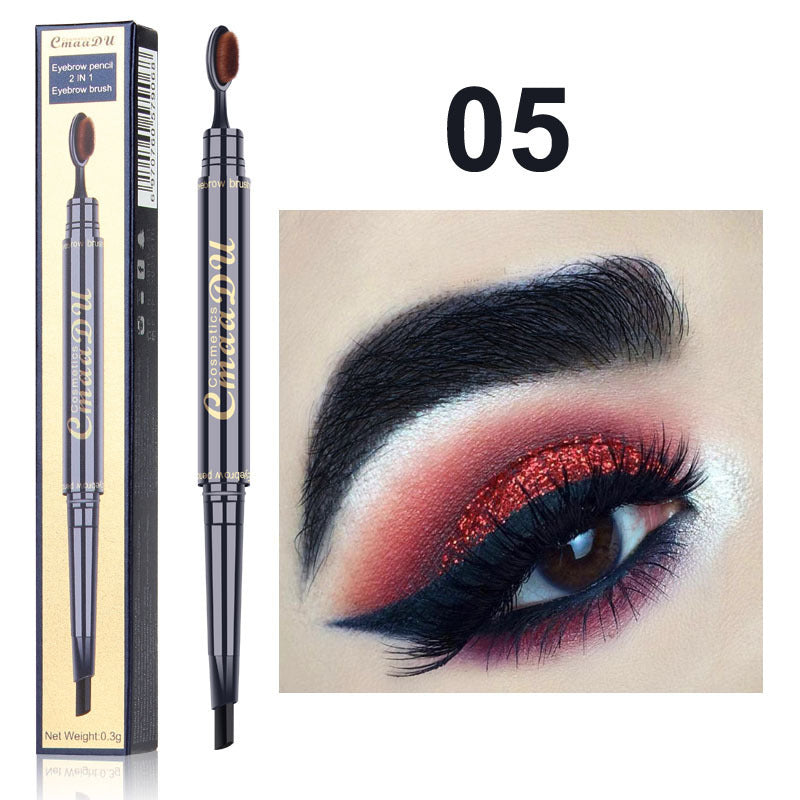 HKM-797651 Double-Ended Eyebrow Pencil - Multicolor Options for Precision Shaping