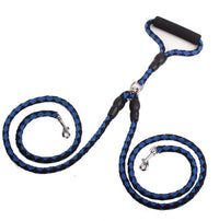 HKM-046931 Double-Ended Nylon Traction Rope with Padded Handles for Dog Walking and Outdoor Activities