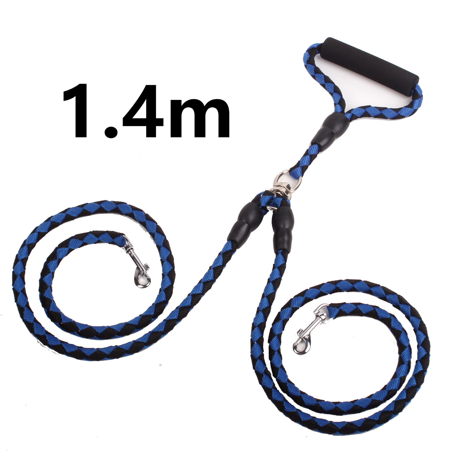 HKM-046931 Double-Ended Nylon Traction Rope with Padded Handles for Dog Walking and Outdoor Activities