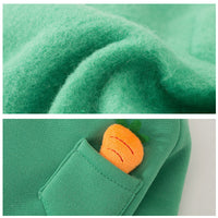 HKM-828115 Cute Autumn and Winter Dog Sweater in Green Radish and Purple Pineapple, Made of Milk Silk