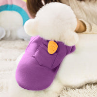 HKM-828115 Cute Autumn and Winter Dog Sweater in Green Radish and Purple Pineapple, Made of Milk Silk