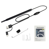 HKM-951123 3-in-1 Ear Spoon Endoscope with 1.3 Million High-Definition Camera and Adjustable LED Lighting