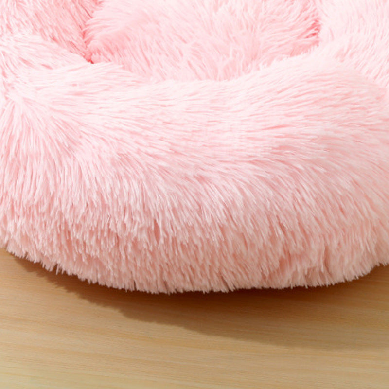 HKM-787219 Removable and Washable Plush Crystal Velvet Cat Litter Cushion for Autumn and Winter
