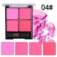 HKM-927571 Four-Color Contouring Blush for Makeup Retouching and Enhancement