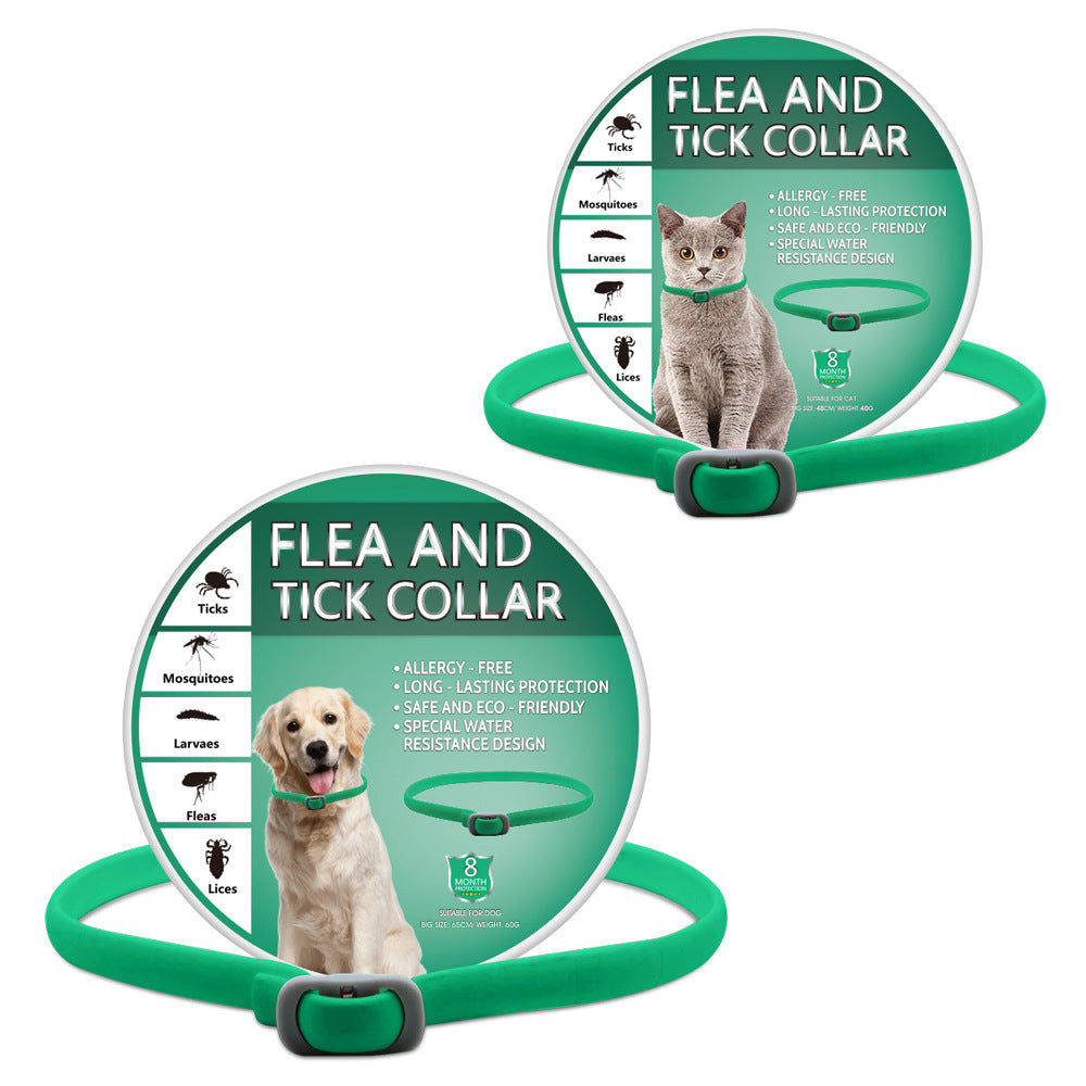 HKM-373459 Mint Essential Oil Insect Repellent Collar for Dogs and Cats with Adjustable Fit