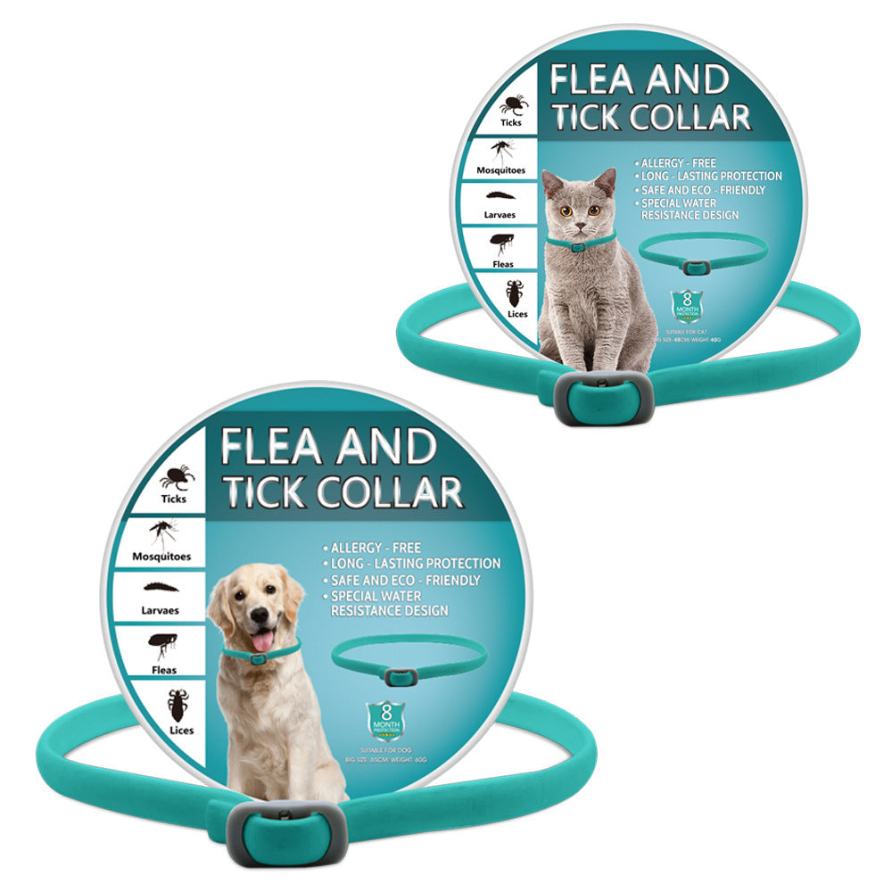 HKM-373459 Mint Essential Oil Insect Repellent Collar for Dogs and Cats with Adjustable Fit