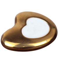 HKM-917203 Heart-Shaped Alloy Massage Scraping Plate for Facial and Body Treatments – Available in Silver, Gold, and Rose Gold