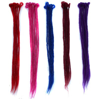 HKM-380243 Gradient Two-Color Braided Wig - Medium Length High Temperature Fiber Styling