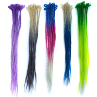 HKM-380243 Gradient Two-Color Braided Wig - Medium Length High Temperature Fiber Styling