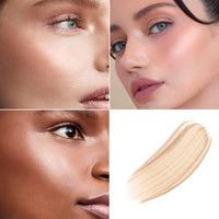 HKM-090259 Radiant Highlighter Wand for Effortless Glow - Silky Finish, 15 ML