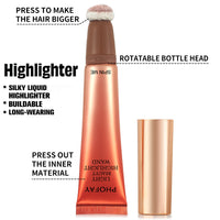 HKM-090259 Radiant Highlighter Wand for Effortless Glow - Silky Finish, 15 ML