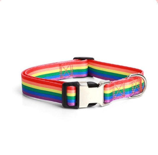 HKM-618643 Ethnic Style Striped Dog Collar - Polyester Cotton, Multiple Patterns and Sizes Available