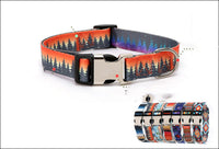 HKM-618643 Ethnic Style Striped Dog Collar - Polyester Cotton, Multiple Patterns and Sizes Available