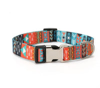 HKM-618643 Ethnic Style Striped Dog Collar - Polyester Cotton, Multiple Patterns and Sizes Available