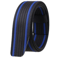 HKM-028819 Braided Tactical Nylon Belt with No Buckle - Casual Wear, Adjustable Length, Durable Design