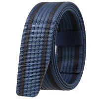 HKM-028819 Braided Tactical Nylon Belt with No Buckle - Casual Wear, Adjustable Length, Durable Design