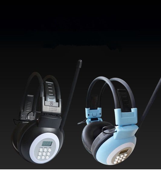 KTX-800211 Campus Radio Headphones with 3.5mm Straight Plug - Head-Mounted Design, 20-18000 Hz Frequency Response, 40mm Speakers
