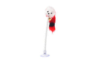HKM-712979 Spring-Equipped Sucker Mouse Cat Toy - Colorful Faux Mouse with Elasticity, 20cm Length