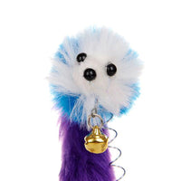 HKM-712979 Spring-Equipped Sucker Mouse Cat Toy - Colorful Faux Mouse with Elasticity, 20cm Length