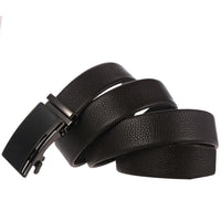 HKM-732755 Luxury Leather Automatic Buckle Belt for Men - Model LY36-0193-5