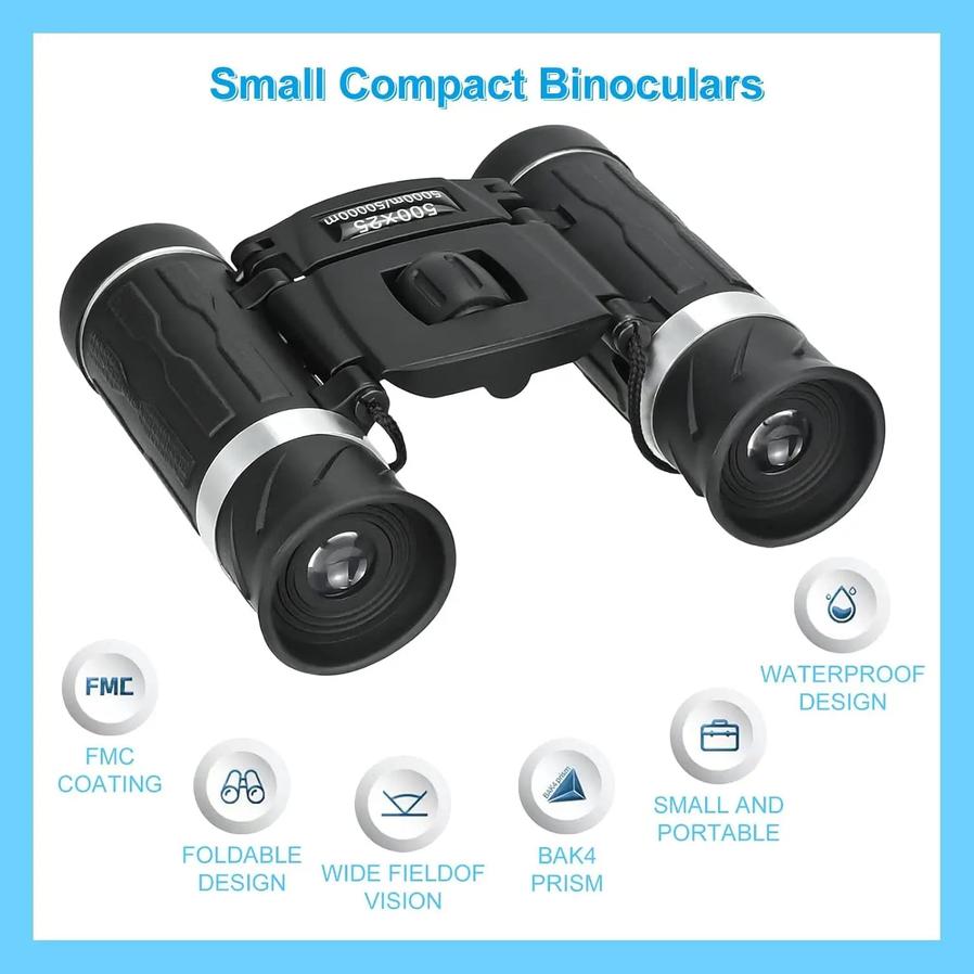 HKM-910739 High-Power 500-25 Portable HD Zoom Binoculars for Long-Distance Vision Outdoor Activities