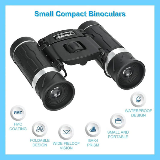 HKM-910739 High-Power 500-25 Portable HD Zoom Binoculars for Long-Distance Vision Outdoor Activities