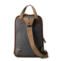 HKM-303635 Retro Canvas Crossbody Chest Bag for Men - Waterproof Outdoor Shoulder Bag